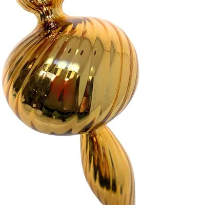 Shiny Bulb Finial Antique Gold 7” | LC