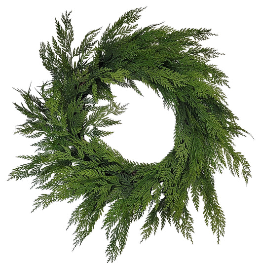 Real Touch Port Orford Cedar Wreath 24" | XJ