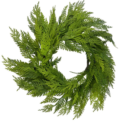 Real Touch Port Orford Cedar Wreath 17" | XJ