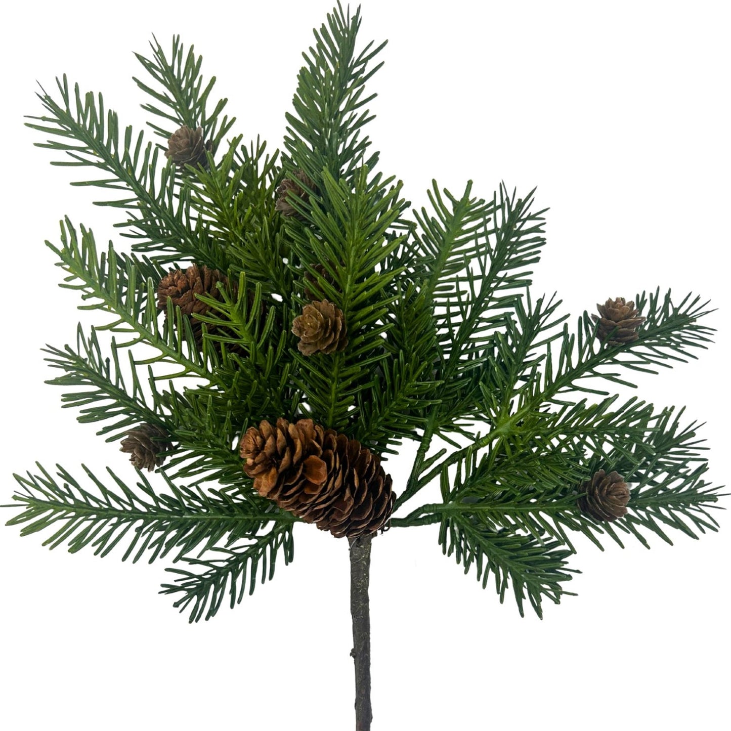 Real Touch Noble Fir Pick W/ Cones 18" | XJ