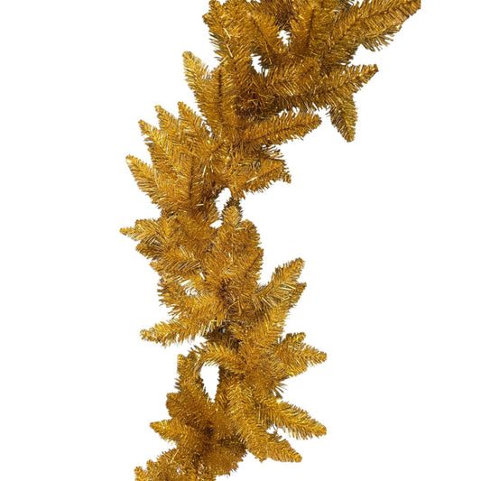 Gold Tinsel Garland 9' x 12” | HT