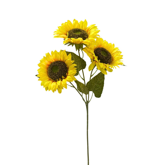 Sunset Meadows Sunflower Spray x 3 25" - Yellow | YS