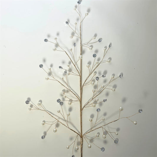 Versailles Christmas Pearl Diamond Spray 26" | YS