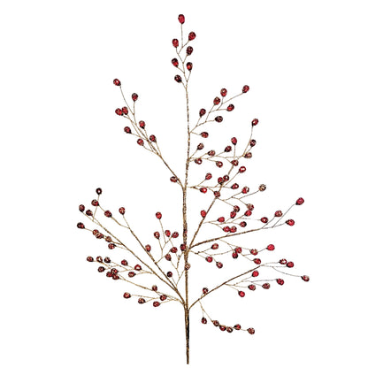 Burgundy Acrylic Bead Spray 26” | YS