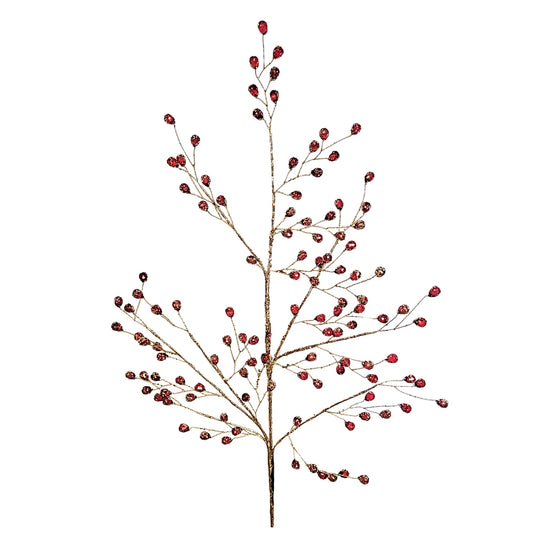 Burgundy Acrylic Bead Spray 26” | YS