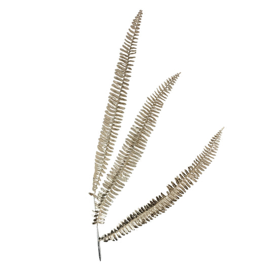 Metallic Glitter Fern Spray - Champagne 44” | YS