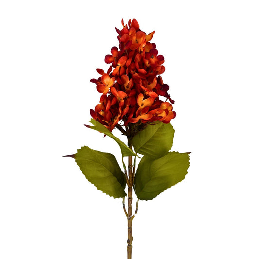 Meadows Cone Hydrangea Spray - Dk Orange 29” | YS