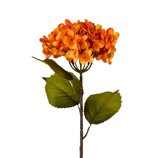 Meadows Hydrangea Spray - Orange 27” | YS