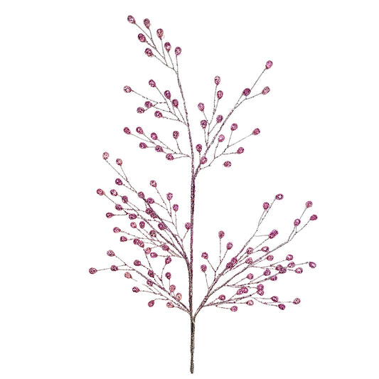 Pink Acrylic Glitter Bead Spray 26” | YS