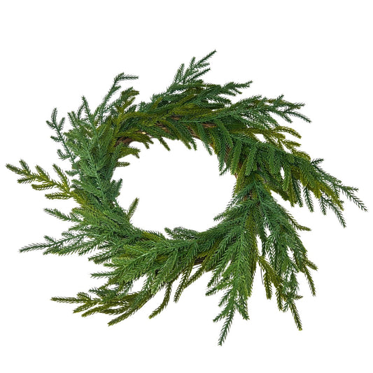 Fresh Touch Norfolk Pine Wreath 21” | YS