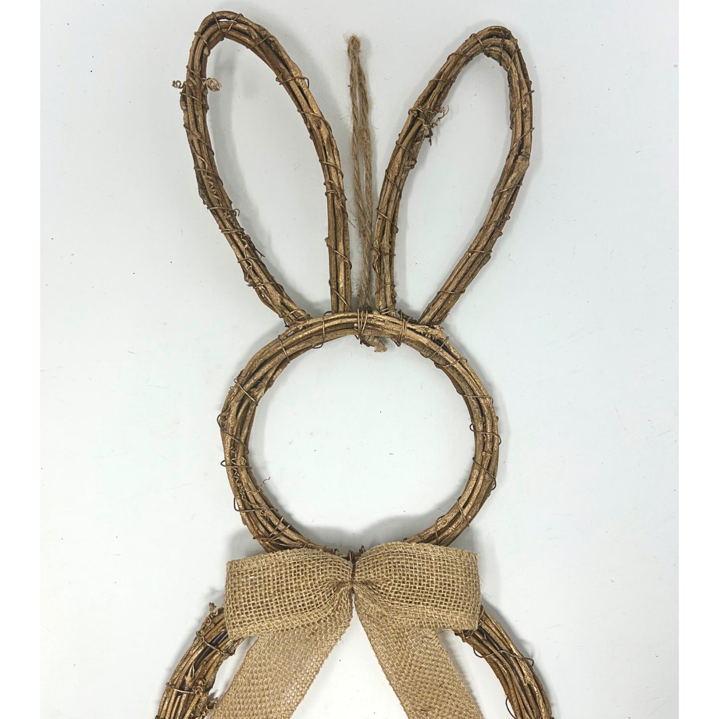 Metallic Brushed Shabby Chic Vine Bunny 20.5” | BFE