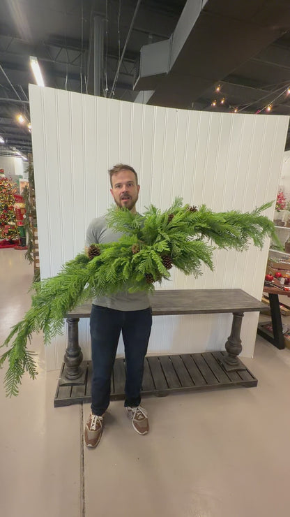 Mixed Christmas Cypress Swag/Garland 82" | XJ