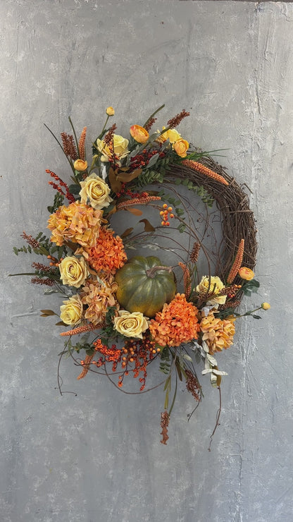 DIY "Fall in Love with Fall" Wreath Kit {Assembly Required}