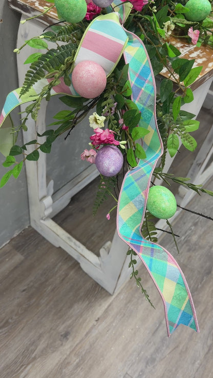 Glitzy Egg Garland DIY Kit {Completed Garland}