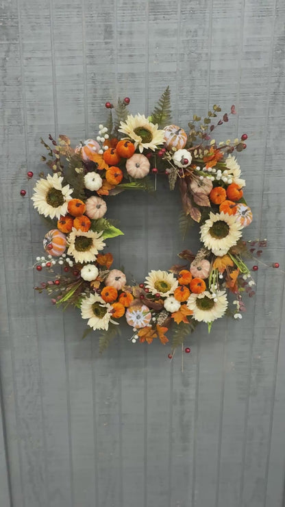 30" Suddenly Fall Wreath {Completed Wreath}