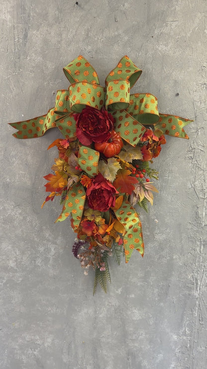 Ready to Hang "Easy Peasy Three Step Fall Swag" {Completed Swag}
