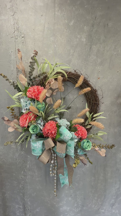 DIY "Waves of Fun" Wreath Kit {Assembly Required}