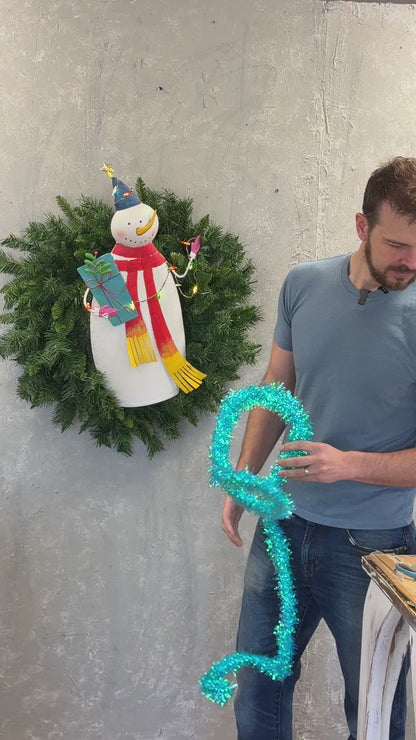 Iridescent Tinsel Garland 6' - Turquoise |KS