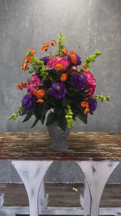 DIY BRIGHT AND SUNNY VASE INSERT/CEMETERY ARRANGEMENT KIT {ASSEMBLY REQUIRED}