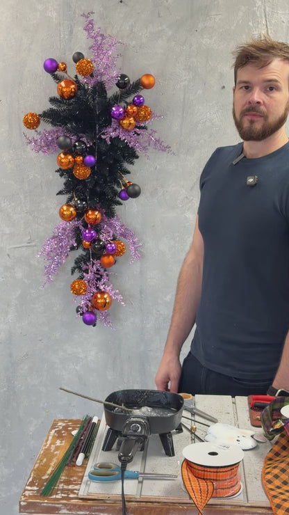 Metallic Foxtail Spray - Purple 28" | KS