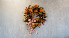 Load image into Gallery viewer, Heirloom Fall Wreath Completed Arrangement