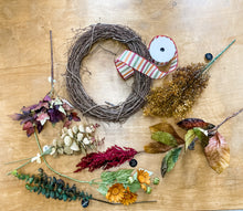 Load image into Gallery viewer, Heirloom Fall Wreath DIY Kit