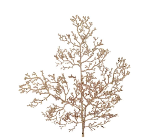 26" Mini Glitter Manzantia Branch in Rose Gold | QG
