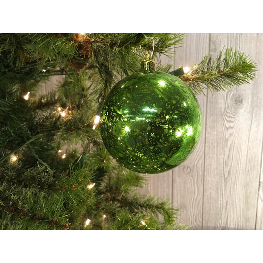 4" Mercury Ball Ornament Apple Green | XJB