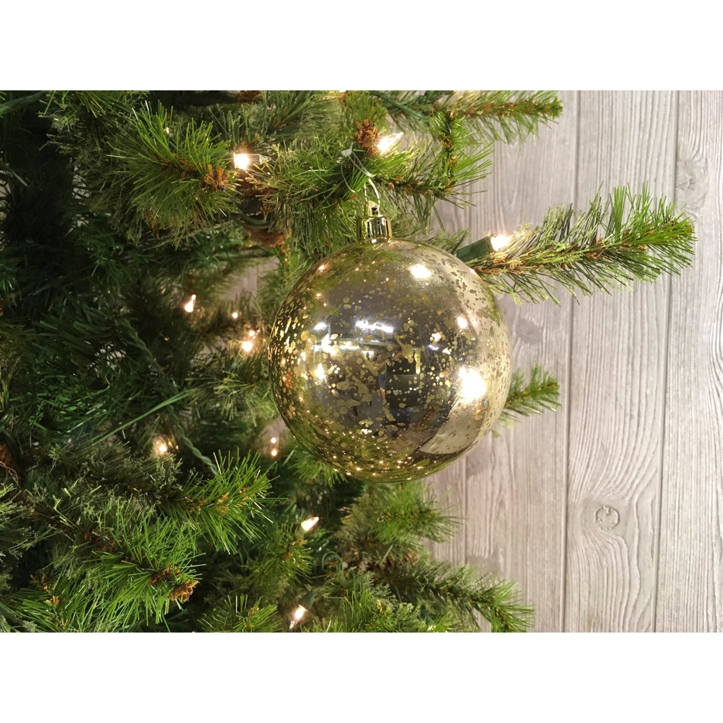 4” Mercury Ball Ornament in Light Gold | XJB