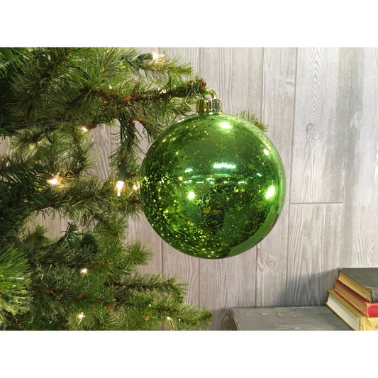 5.5" Mercury Ball Ornament in Apple Green | XJB