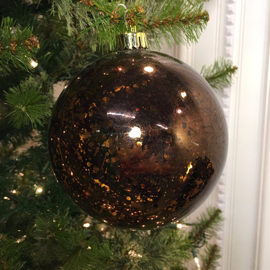 5.5" Mercury Ball Ornament in Chocolate | XJB