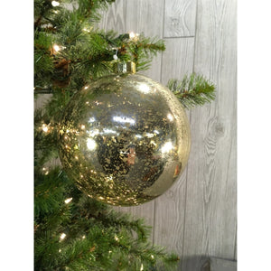 5.5" Mercury Ball Ornament in Light Gold | XJB