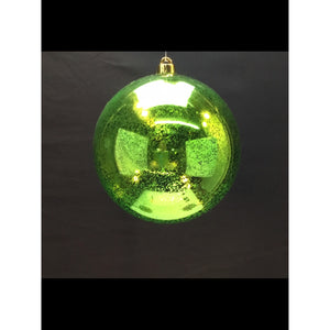 8" Mercury Ball Ornament Apple Green | XJB