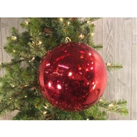 10” Mercury Ball Ornament in Red | XJB