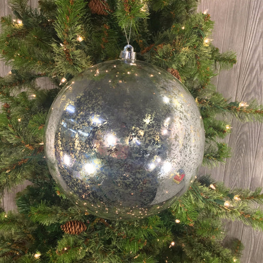 10” Mercury Ball Ornament in Silver | XJB