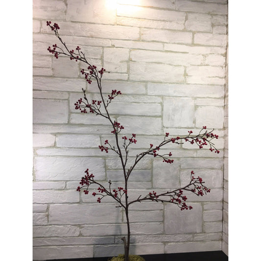 52" Mini Berry Stem in Red