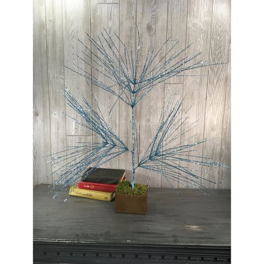 46" Jumbo Long Needle Pine Spray in Aqua