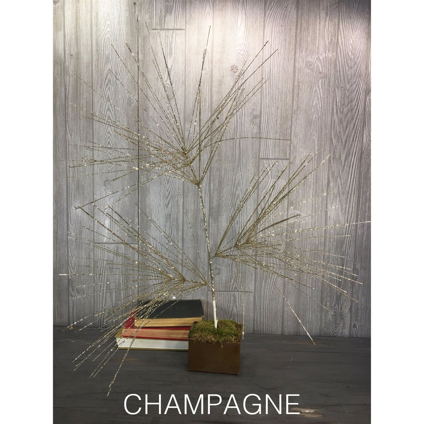 46" Jumbo Long Needle Pine Spray in Champagne