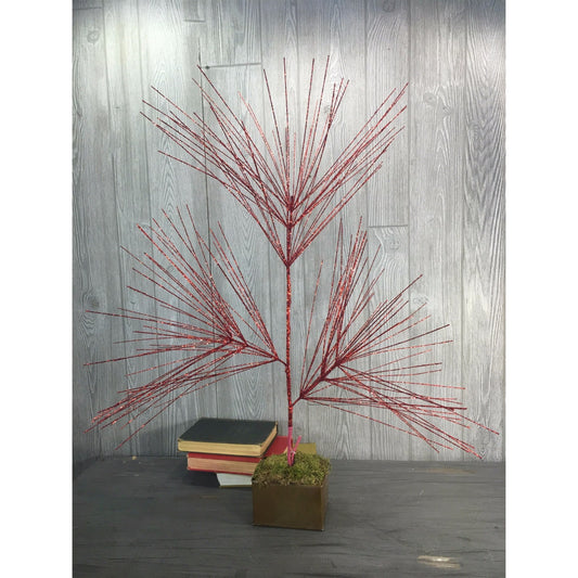 46" Jumbo Long Needle Pine Spray in Red | XJ