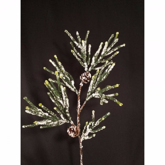 21" Frosted Pine / Pinecone Spray