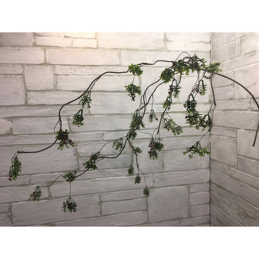 42" Eucalyptus Berry Spray in Red/Green