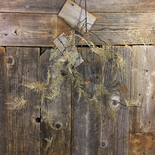 43" Glitter Fern Spray in Champagne | XJ