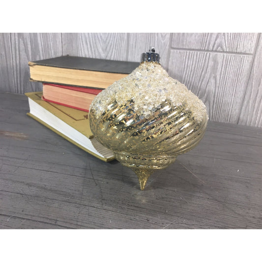 5" Onion Shape Classic Ornament in Champagne | XJB