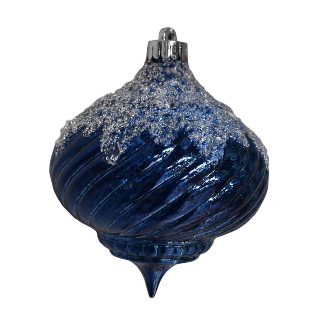 5” Onion Shape Classic Ornament in Classic Blue | XJB