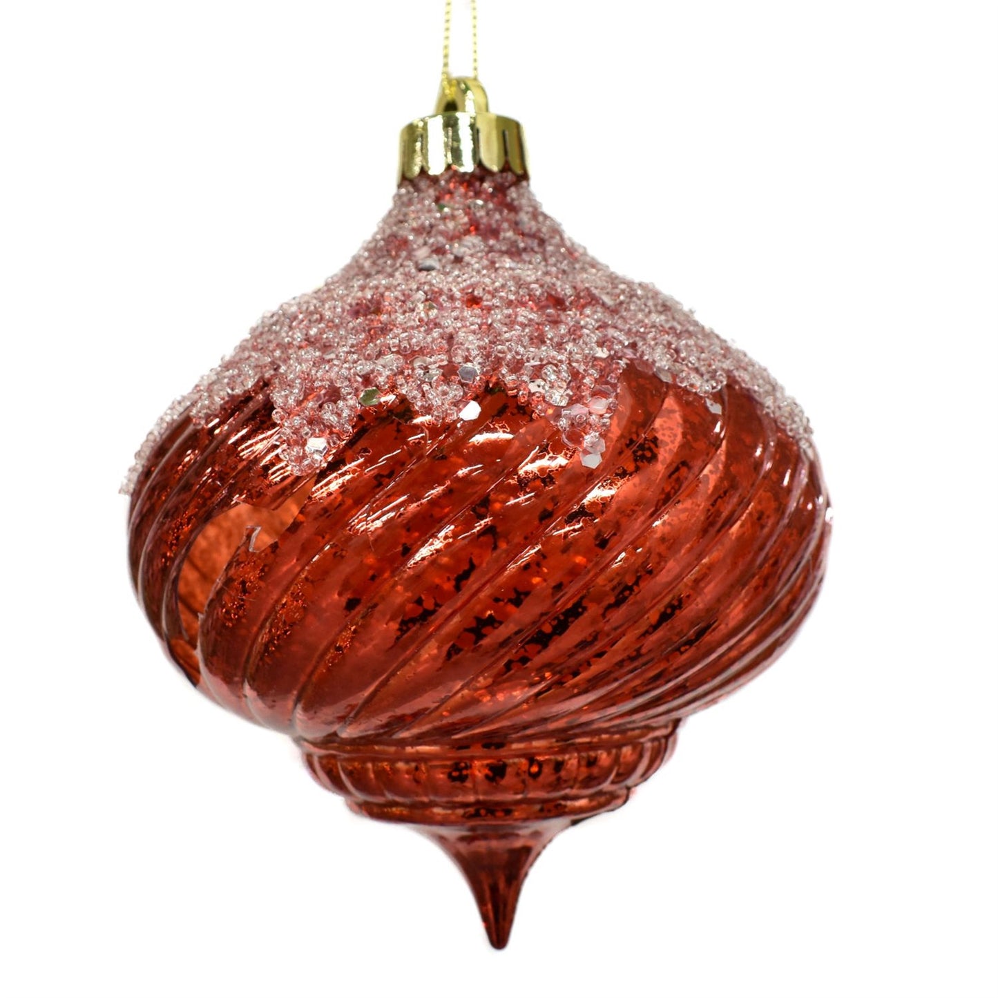 5" Onion Shape Classic Ornament in Red | XJB
