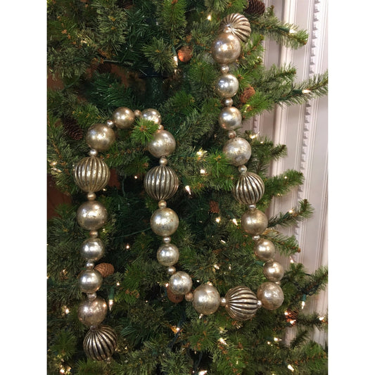 6" Vintage Garland in Antique Champagne