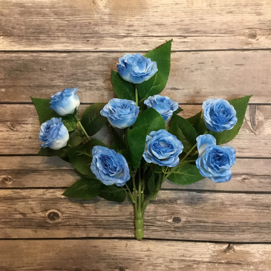 11" Mini Rose Bush in Blue | YL