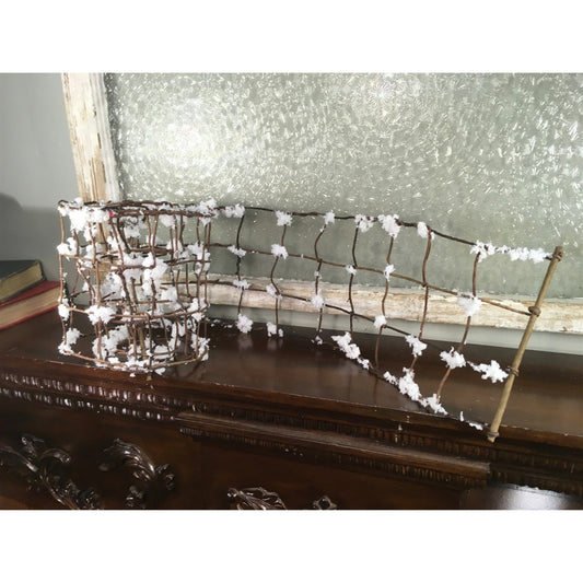 72" Snowed Vine Grid Ribbon | QD
