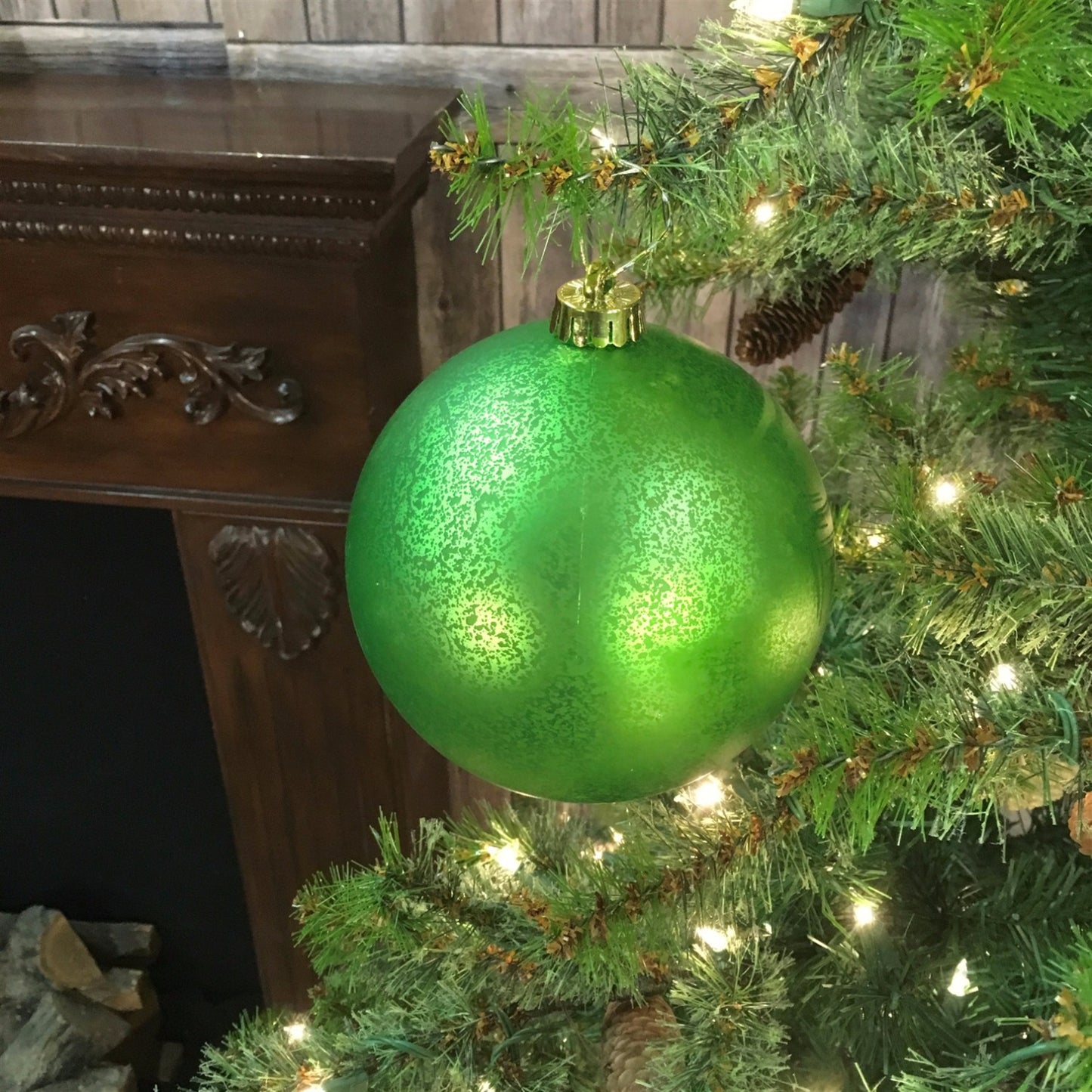 6" Matte Mercury Ball Ornament in Apple | XJB