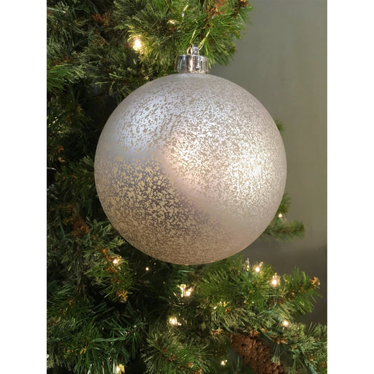 6" Matte Mercury Ball Ornament in Silver | XJB